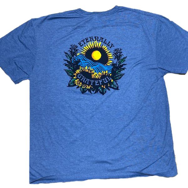 EG Logo T-shirt-Heather Indigo 