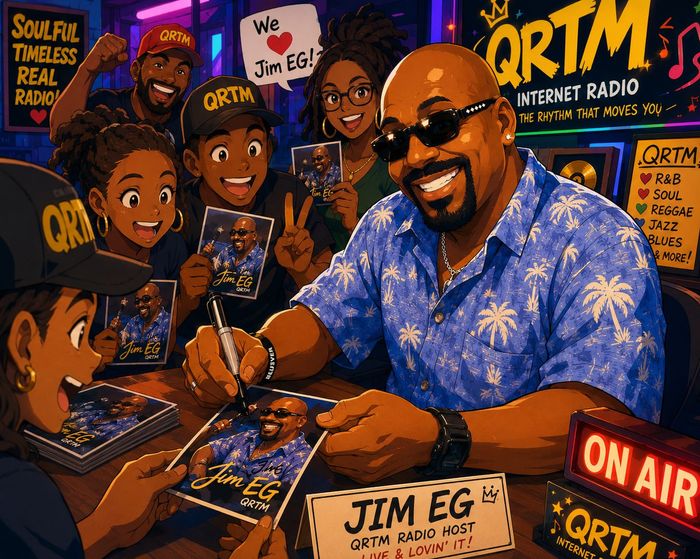 Jim E.G. The Cruise Master, QRTM Radio host, streaming Quinn Records TM music 24/7 worldwide