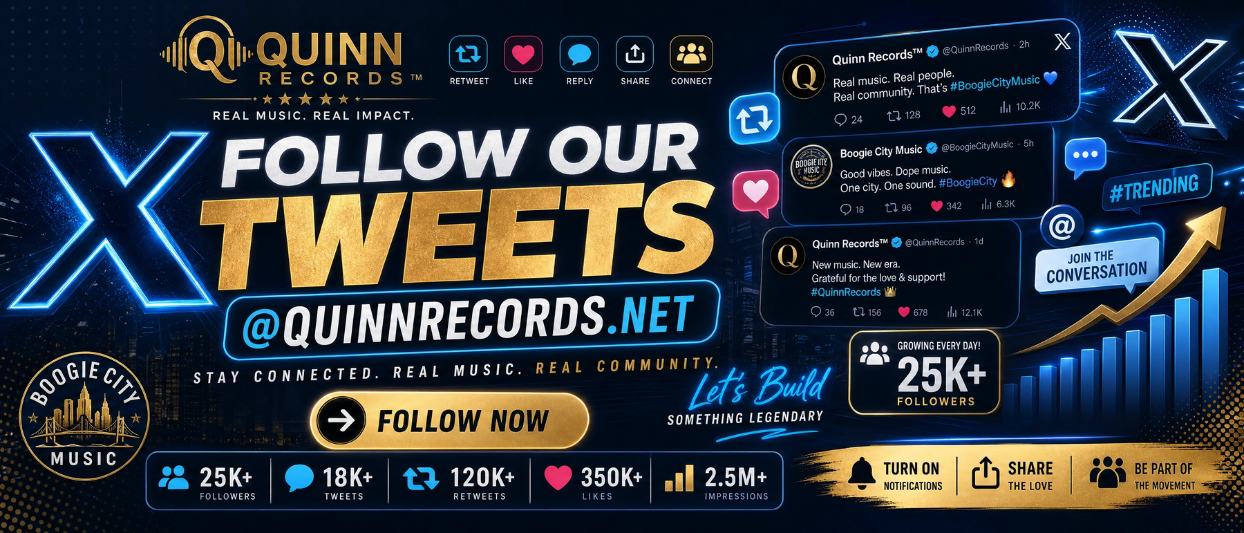 Follow Quinn Records TM on X at @quinnrecords