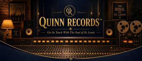 q records muisc engineer programing a new mix like we do here at quinn records tm. click image go quinn records tm twitter page.