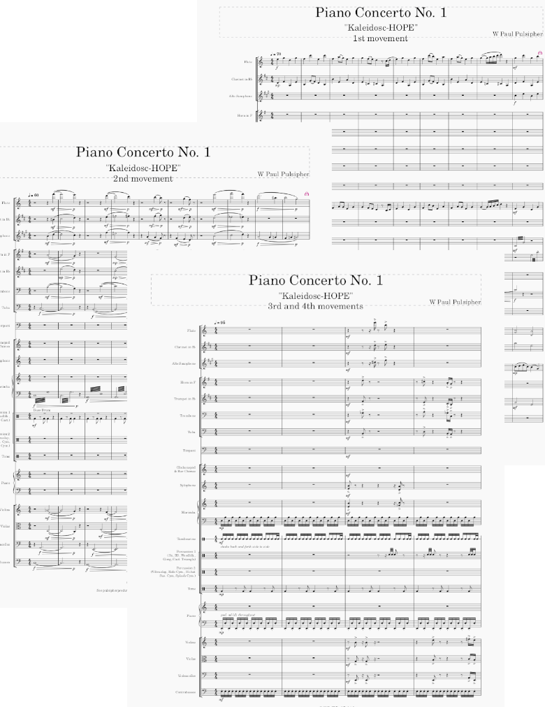 "Kaleidosc-HOPE" Conductor score