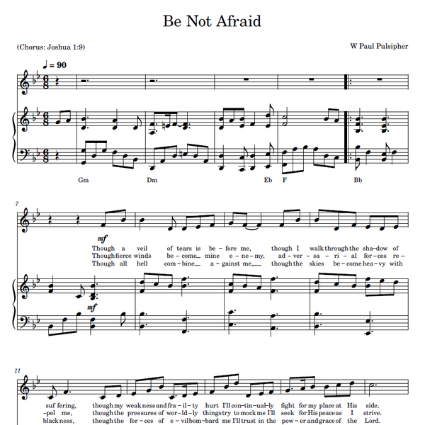 Be Not Afraid
