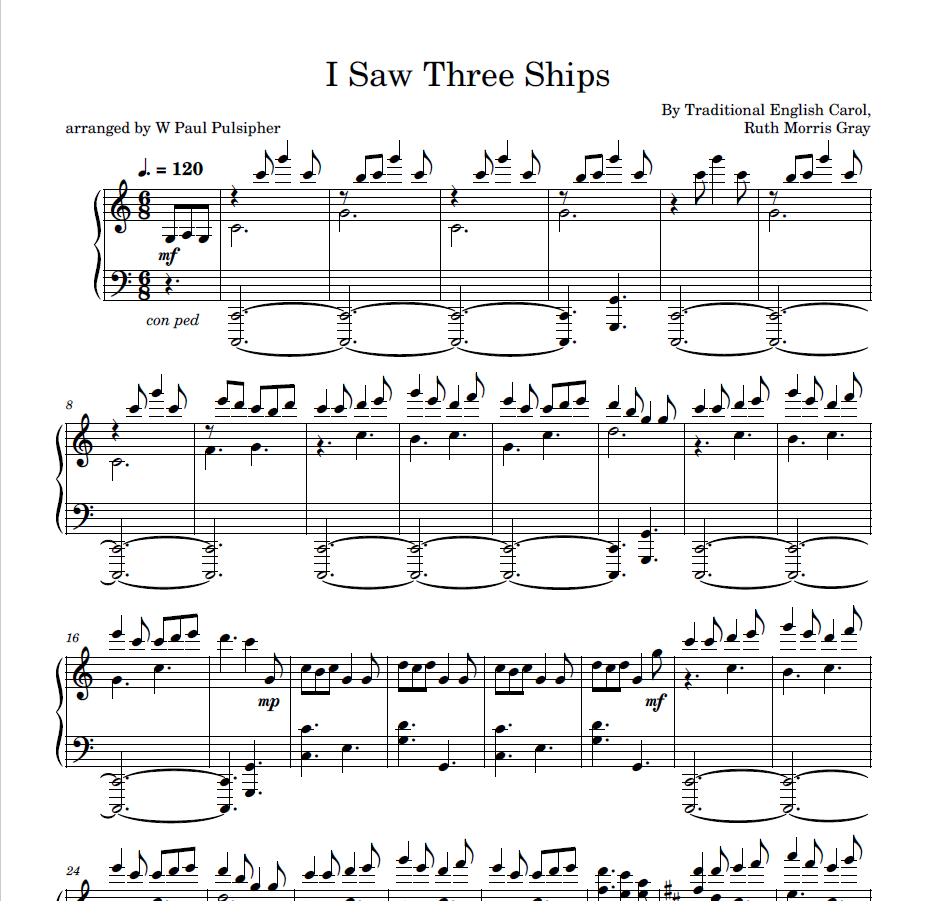 I Saw Three Ships