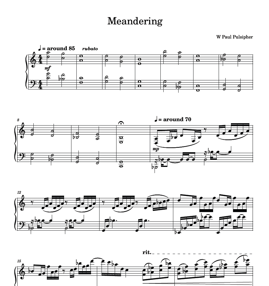 Meandering