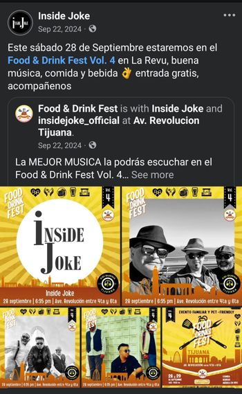 Publicidad para el evento Food & Drink Vol. 4
