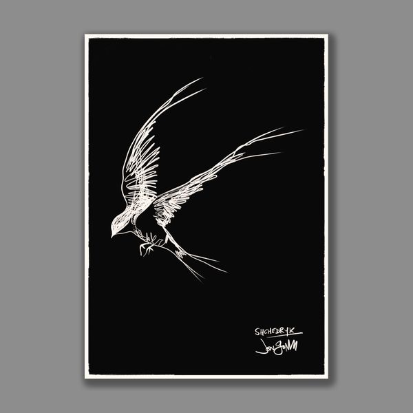 Shchedryk "Swallow In A Storm" Art Print