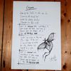 Original Handwritten Lyrics Sheet 