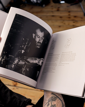 Deluxe book edition of The Faintest Idea album. Jon Gomm raffle prize
