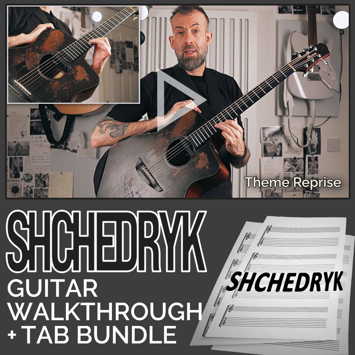 Shchedryk Guitar Video Lesson + Tab Bundle