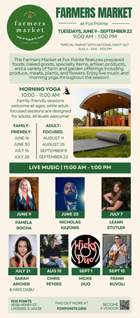 Chris Peters at Fox Pointe Farmers Market