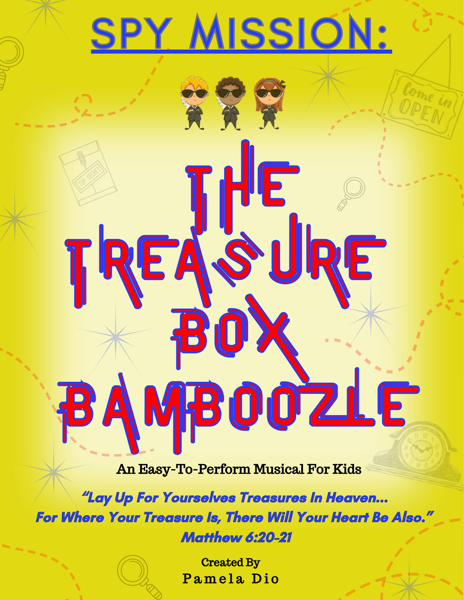 The Treasure Box Bamboozle cover artwork by Pamela Dio