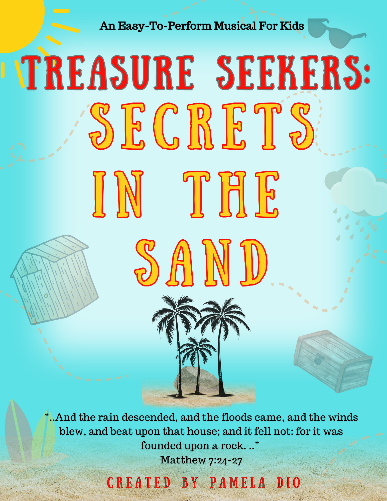 Secrets in the Sand cover artwork by Pamela Dio