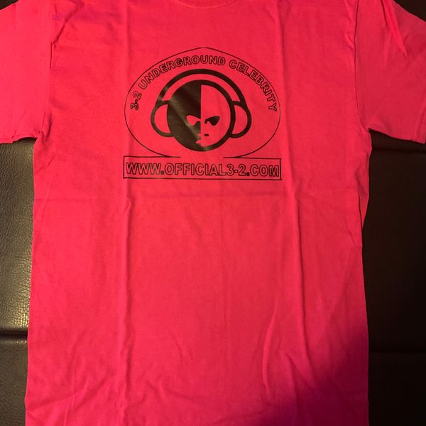 Underground Celebrity Pink Shirt/Black Letters