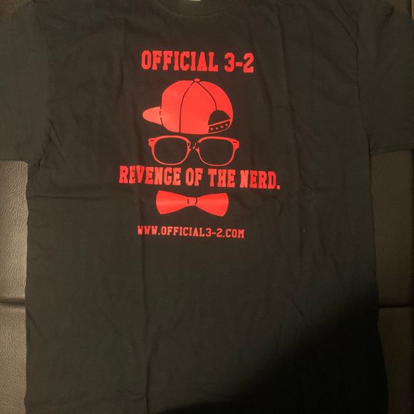 Revenge of the Nerd T-Shirt Black/Red Letters