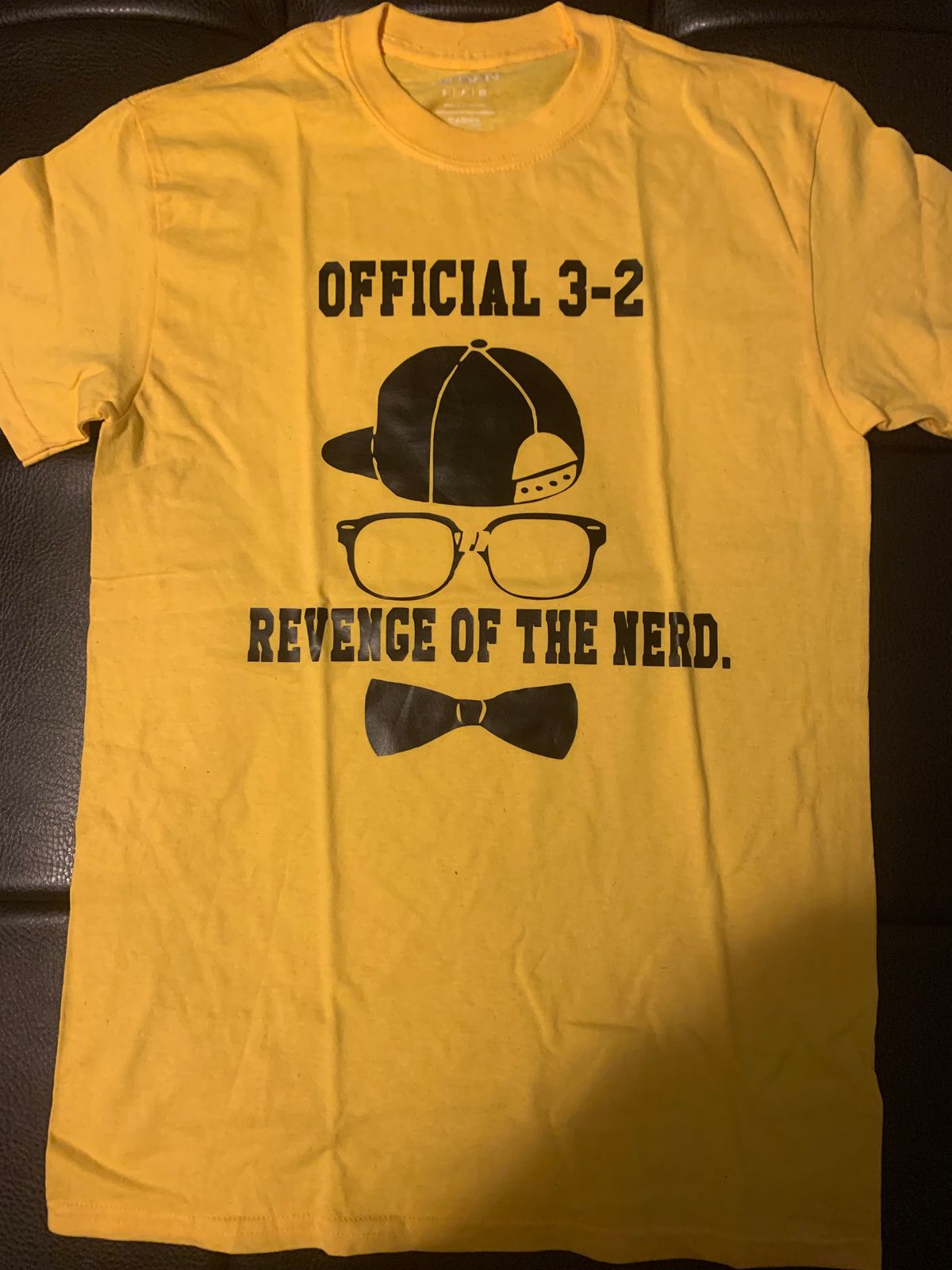 Revenge of the Nerd T-Shirt Yellow/Black Letters