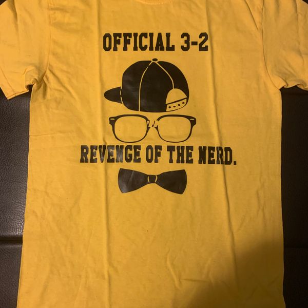 Revenge of the Nerd T-Shirt Yellow/Black Letters