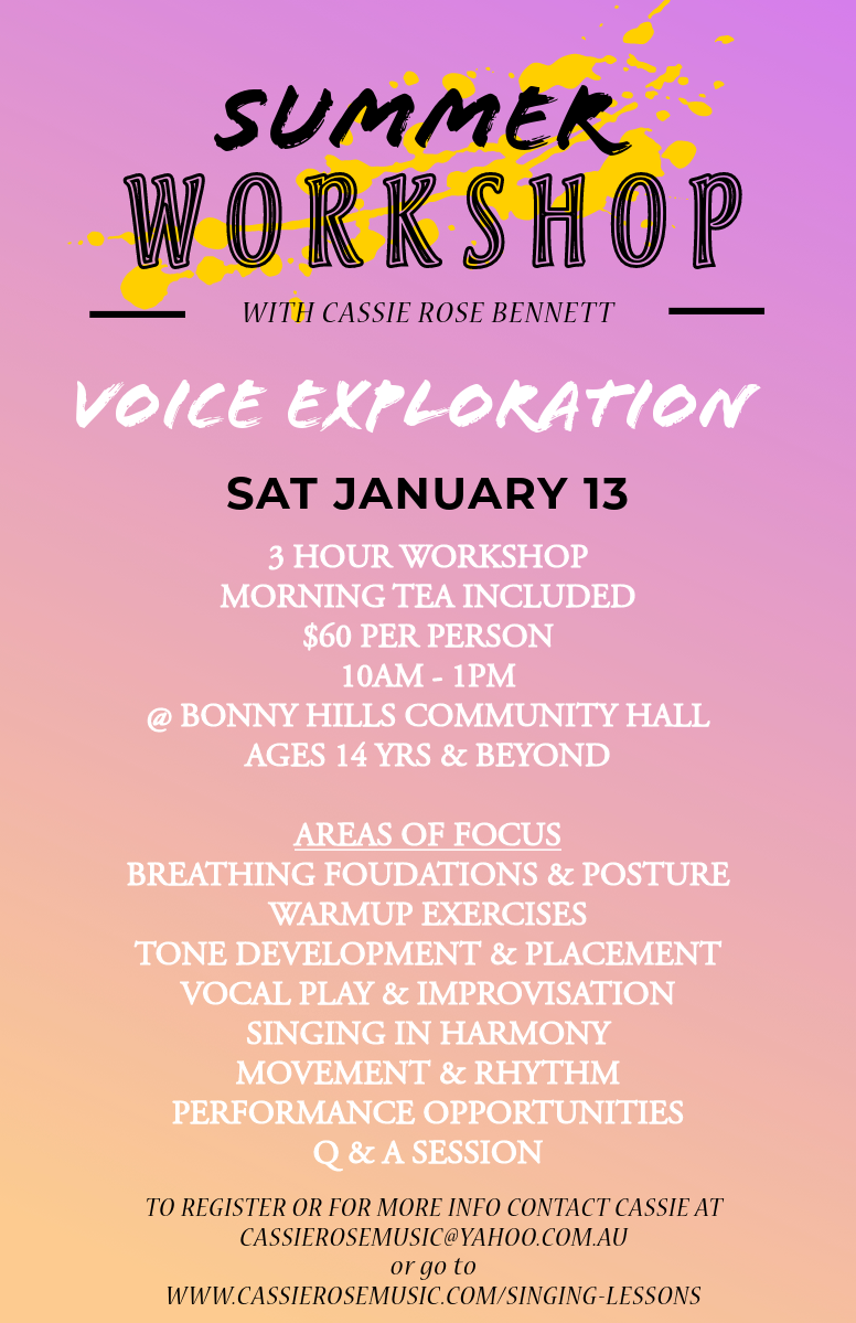 Voice Exploration Summer Workshop