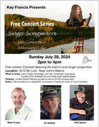 Kay Francis Free Concert Singer Songwriters on the Lake (part 4 of 6 free concerts)