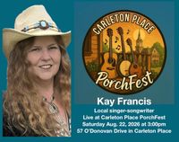 Kay Francis live at Carleton Place Porch Fest