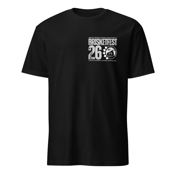 Brisketfest Black Unisex Basic Softstyle T-Shirt | Gildan 64000