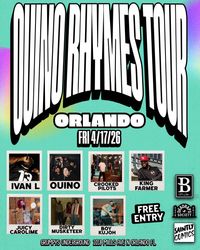 OUINO RHYMES TOUR : Crooked Pilots, OUINO, IVAN L, KING FARMER, JUICY CAROLINE, DIRTY MUSKETEER, BOY KUJOH