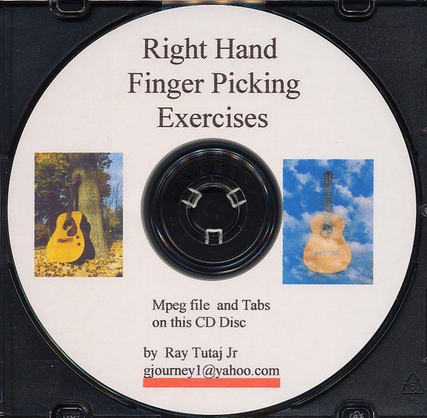 Right Hand Fingerpicking Exercises (digital download) - Ray Tutaj Jr.