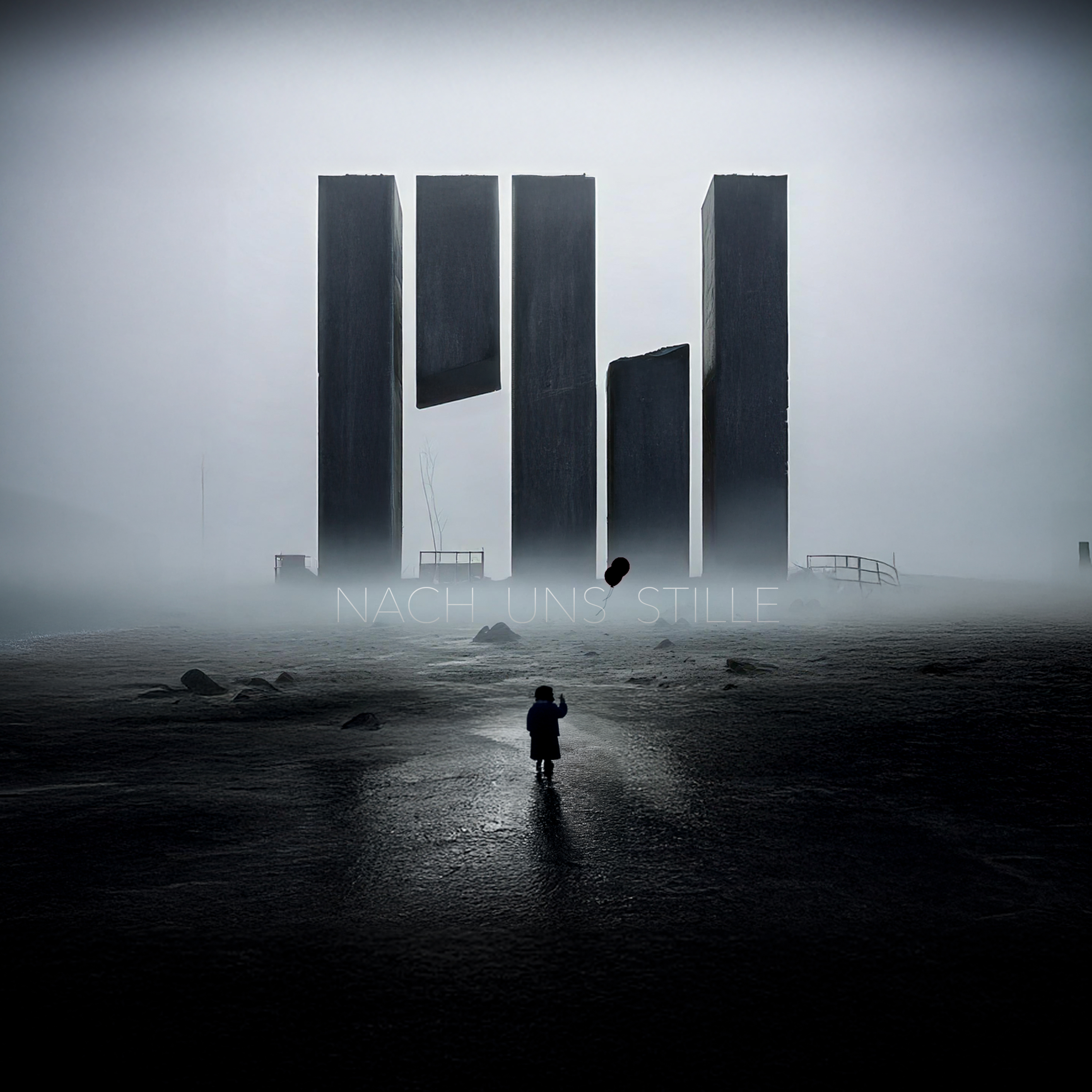 MENSCHENWAHN — Album Cover Nach uns Stille — Industrial Metal Soloprojekt.