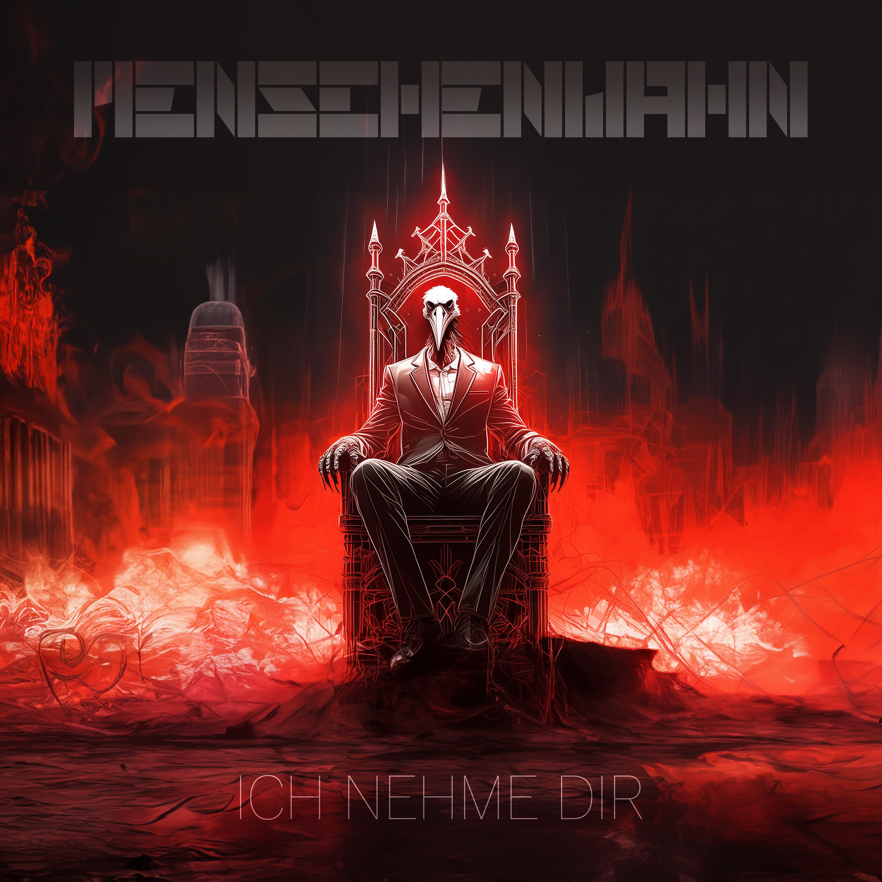 MENSCHENWAHN — Album Cover Ich Nehme Dir — Industrial Metal Soloprojekt.