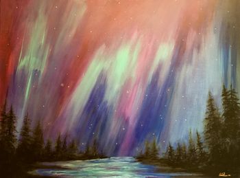 "Home away from Home" 24'' x 30'' Acrylic on Canvas Sold
