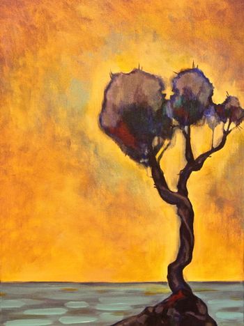 "Early Witch Tree" 20'' x 24'' Acrylic on canvas Sold
