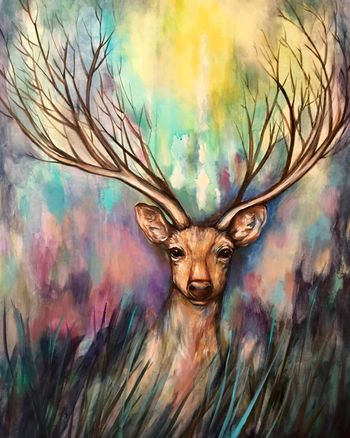 "First Light" 40'' x 30'' Acrylic on Canvas (Prints Available)
