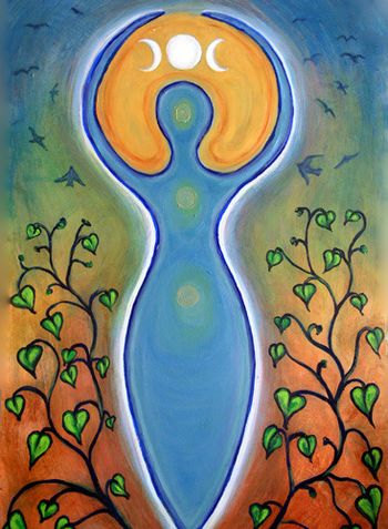 "Goddess" 36'' x 48'' Acrylic on hardboard Sold
