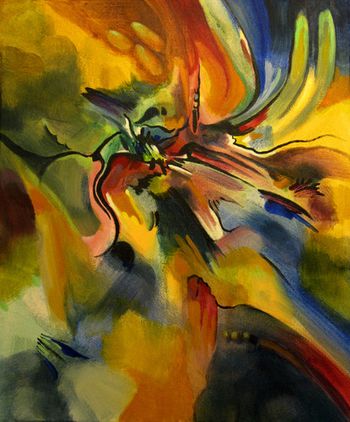"If You Found Me" 24'' x 30'' Acrylic on canvas Sold
