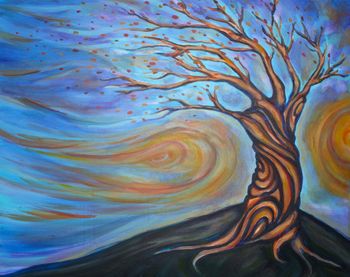 "Wind's Gonna Blow" 24'' x 30'' Acrylic on canvas Sold
