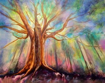 "Awakening" 30'' x 40'' Acrylic on Canvas Sold (Prints Available)
