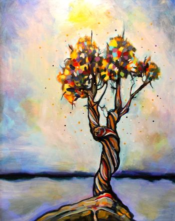 "Witch Tree #5" 30'' x 40'' Acrylic on canvas
