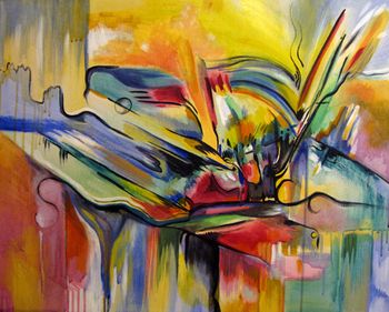 "I dreamed of you last night." 24" x 30" Acrylic on canvas Sold
