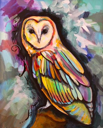 "Mystic" 16'' x 20'' Acrylic on canvas Sold (prints available)
