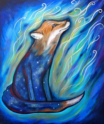 "Within you, without you" 24'' x 30'' Acrylic on Canvas (Prints Available)
