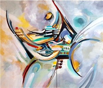 "New" 20" x 24" Acrylic on canvas Sold
