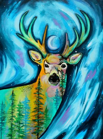 "Reverence" 24'' x 30'' Acrylic on Canvas (Prints Available)
