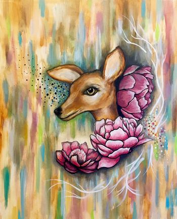 "Beauty the Brave" 24'' x 20'' Acrylic on Canvas
