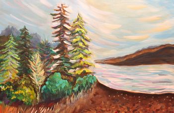 "Resting place" 24'' x 30" Acrylic on canvas Sold
