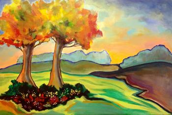 "Love Series #3" 24'' x 30'' Acrylic on canvas Sold
