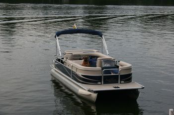 Stoli "Captain" of the pontoon.
