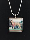 Glass Tile Photo Necklace
