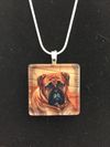 Glass Tile Photo Necklace