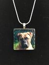 Glass Tile Photo Necklace
