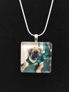 Glass Tile Photo Necklace