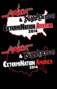 RAVEN's ExtermiNation America Tour 2014 with NIGHT DEMON